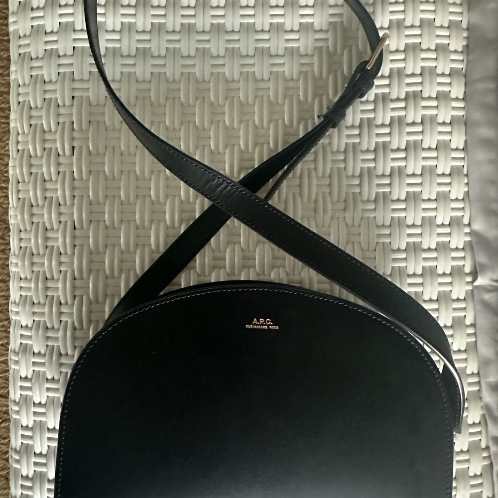 A.P.C. Barrel Black Crossbody Bag
